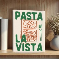 Arte de Parede emoldurada Green Vista - Pôster Retrô Moderno para Cozinha e Sala - imagem 1