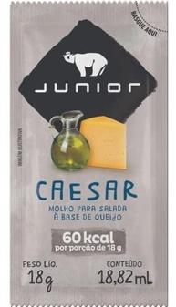 Molho Salada Sachê Junior Caesar Pacote Com 30 Unidades - imagem 1