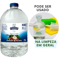Castelo Vinagre Transparente 5L – Acidez 4% Para Saladas, Conservas e Limpeza Natural - imagem 3