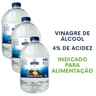 Castelo Vinagre Transparente 15L (Kit 3x5L) – 4% Acidez Para Saladas e Limpeza - imagem 2