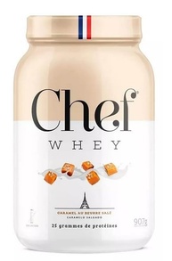 CHEF WHEY Caramelo Salgado (ARAMEL AU BEURRE SALÉ), 907g - imagem 2