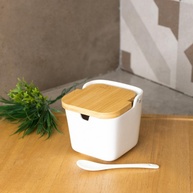 Saleiro de Cerâmica Lyor Bianco: Elegância à Mesa! - imagem 1