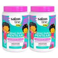 Salon Line Kids Sem Nós: Kit 2 Cremes de Pentear 1kg - imagem 1