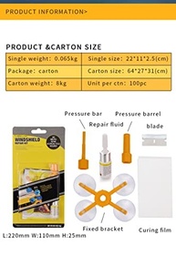 Samadex Kit Reparo Para-brisa: Restaure Vidros Danificados Facilmente! - imagem 2