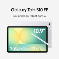 Tablet Samsung Galaxy Tab S10 FE, Prata, 128GB, 8GB RAM, Tela Imersiva de 10.9" 90Hz, Camera Traseira de 13MP, Câmera Frontal de 12MP Ultra Wide, Wifi 6, IP68, Android 15 - imagem 2
