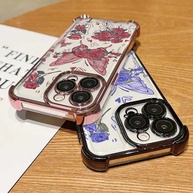 Capinha Samsung: Borboleta e Rosa Anti-Queda - imagem 3