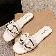 Sandália Lovito LFA45389: Estilo Casual com Design de Metal Liso - imagem 1