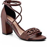 Sandália Lumiss Amarração: Salto Alto Grosso e Conforto - imagem 1