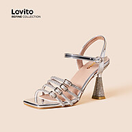 Sandália Prata Lovito: Elegância e Conforto - imagem 1