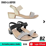 Sandália Usaflex Strass: Conforto e Elegância - imagem 1