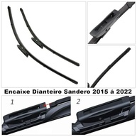 Kit 3 Palhetas Limpador Parabrisa Sandero 2008-2022 Silicone Durável - imagem 3