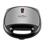 Sanduicheira e Grill Britânia Crome: 2 em 1 com 750W! - imagem 1