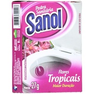 Sanol Pedra Sanitária Flores Tropicais 27g - Fragrância Duradoura e Combate a Bactérias - imagem 2