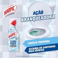 Harpic Cloro Forte 200ml - Desinfetante Sanitário com Cloro, Detergente e Bicarbonato - imagem 4