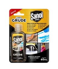 Limpa Grude Sanol Pró 60ml - Removedor de Adesivos e Manchas Pegajosas - imagem 2