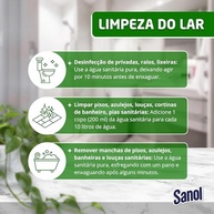 Sanol Água Sanitária 2L - Poder de Limpeza Profundo e Seguro para Sua Casa - imagem 5