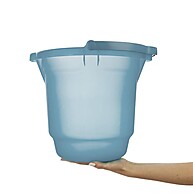 Kit 2 Baldes Plásticos Azul 8,5L e 15L Hydrus Sanremo - imagem 2