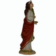 Imagem de Santa Luzia em Resina 15 cm - Escultura Católica com Detalhes Finais - imagem 4
