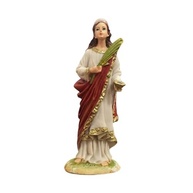 Imagem de Santa Luzia em Resina 15 cm - Escultura Católica com Detalhes Finais - imagem 2