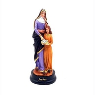 Imagem Pintada à Mão Santa Ana - Estátua de Sant'Ana em Resina 15 cm - imagem 2