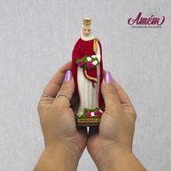 Imagem de Santa Isabel em Resina 16 cm - Decoração Sagrada com Detalhes Finais - imagem 5