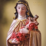 Sacro Imagem 30cm Santa Terezinha em Resina Importada - Decoração Religiosa Elegante - imagem 4