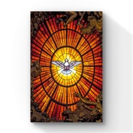 Quadro Canvas Religioso Divino Espírito Santo - Arte Sacra Iluminada 90x60cm - imagem 1