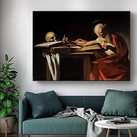 Caravaggio - Pintura São Jerônimo | Arte em Tela de Alta Qualidade para Decoração de Parede - imagem 3