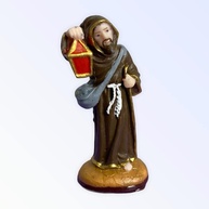 Imagem de São Longuinho em Resina 7 cm - Decoração Religiosa com Detalhes Finais - imagem 1