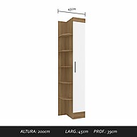 Sapateira 1 Porta Com Prateleiras – Organize com Estilo - imagem 1