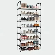 Sapateira Vertical Luxo em Aço Inox - 9 Prateleiras para Até 27 Pares - imagem 2