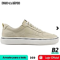 Sapatênis Democrata Denim Fender Bege – Conforto e Estilo - imagem 1