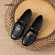 Sapato de Couro Preto Lovito: Elegância e Conforto - imagem 1