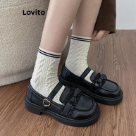 Sapato Feminino Lovito: Coração e Laço para um Look Fofo! - imagem 1