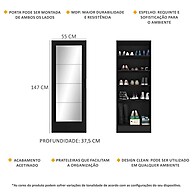 Sapateira com Espelho Preta: Organize Seus Sapatos! - imagem 2