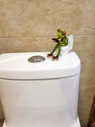 Estatueta de Sapo Engraçada em Resina - Decoração Fofa e Divertida para Casa e Escritório - imagem 5