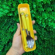 Kit Talher Infantil com Estojo Animais – 4 Peças Divertidas para Refeições Saudáveis - imagem 2
