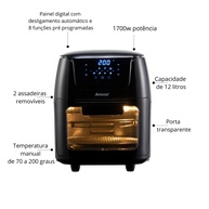 Air Fryer Amvox 12L: Prepare Refeições Saudáveis! - imagem 2