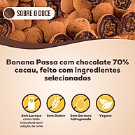 Choconuts Banana Passa 70% Cacau: Snack Delicioso e Saudável - imagem 2