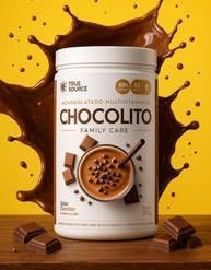 Chocolito Achocolatado Cremoso Saudavel True Source Family 300g - imagem 3