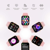 Smartwatch Multi L2 Rose: Tela 1.83" IP67, Bluetooth, Saúde e Mais - imagem 4
