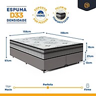 Cama Box Queen Anjos Ortosleep: Conforto & Saúde! - imagem 2