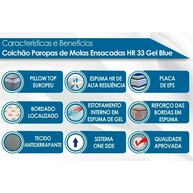 Colchão Casal Paropas MasterPocket Blue: Conforto e Saúde! - imagem 2