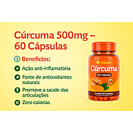 Cúrcuma Pura 500mg: Alívio Natural e Saúde! - imagem 2