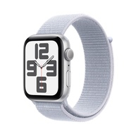 Apple Watch SE GPS 44mm: Conectividade, Saúde e Estilo | Caixa Prateada e Pulseira Nuvem Azul - imagem 1