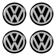 Jogo 4 Emblemas Resinadas 48mm para Calota VW Gol, Fox, Voyage, Saveiro e Mais - imagem 1