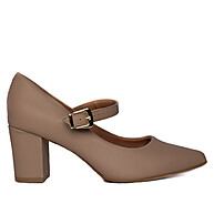 Scarpin Vizzano Bico Fino Bege: Elegância e Conforto - imagem 1