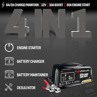 Carregador e Partida Schumacher SC1361: Solução 4 em 1 para Baterias 12V - imagem 3