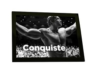 Quadro Decorativo Arnold Schwarzenegger A4 - Frases Motivacionais para Academia e Decoração - imagem 2