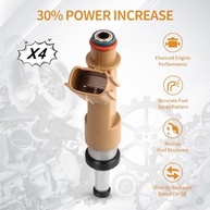 Kit 4 Bicos Injetores 12 Furos para Toyota Corolla, Matrix e Scion xD 1.8L - Desempenho e Eficiência - imagem 4
